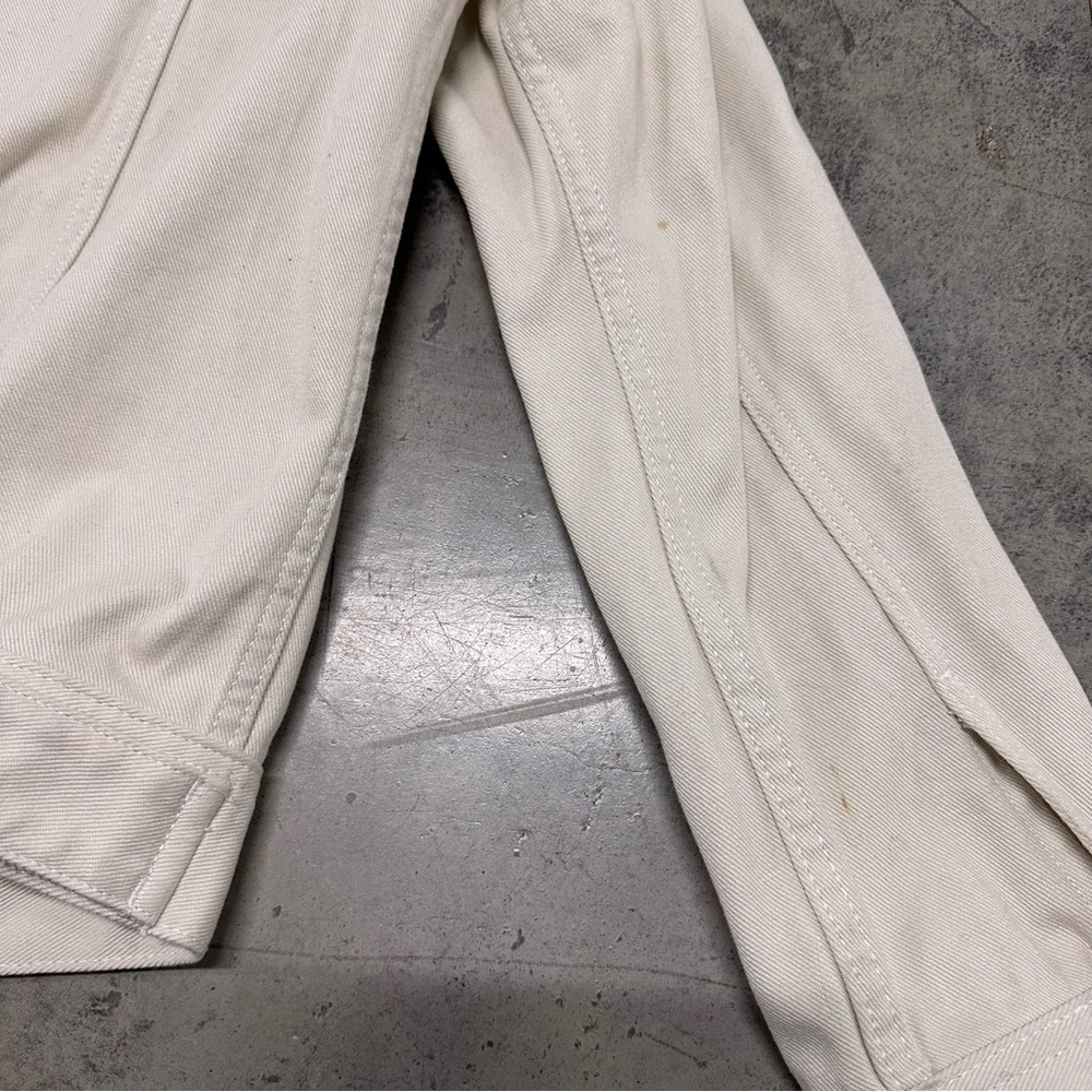 Topshop Topman Black Borg Lined Denim Jacket XL - Picture 8 of 10